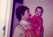 With dad - 21st March 1979